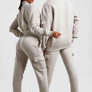 Custom Tracksuits for Men With Pockets <strong>Ladies</strong> Short Top Blank Zipper Custom Sports <strong>Suit</strong> - Product Image 1