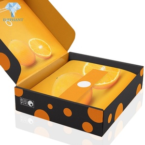 Caja de Embalaje de Cartón Corrugado Portátil y Económica con Diseño Personalizado para Naranjas, Fresas y Manzanas - Product Image 5