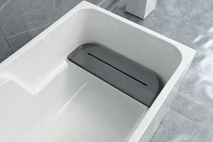 小型深圆形亚克力浴缸独立式浸泡浴缸独立浴缸小型浴室基座浴缸 - Product Image 2