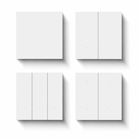 Interrupteur mural intelligent ZigBee 3.0 1/2/3/4 voies, relais 16A 400W pour contrôle par application Alexa Google Assistant 86*86