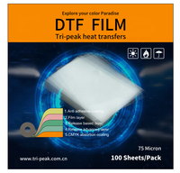 Tri-peak Double face revêtement 60cm * 100 mètres transfert de chaleur impression Film de transfert direct DTF 60cm Film pour Dtf Druck FESPA AFRICA