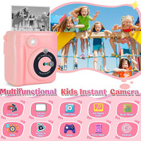 Appareil photo instantané pour enfants de haute qualité, enregistrement vidéo 1080P, appareil photo DIY avec fente pour carte MicroSD, cadeau de Noël pour enfants