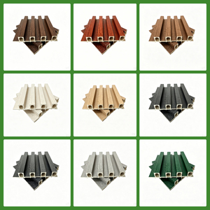 Pannello Murale 3D Scanalato in WPC, Effetto Legno, Impermeabile, Ecologico, Moderno Rivestimento Decorativo per Interni, Strisce 2900x160x24mm - Product Image 2