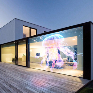 Pantalla de publicidad LED transparente de película holográfica P3.91 P6.25 de alta transparencia <span class=keywords><strong>para</strong></span> animación de ventanas de vidrio de <span class=keywords><strong>tienda</strong></span> minorista - Product Image 1