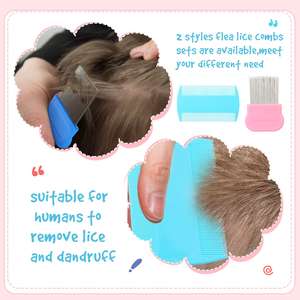 Factory Direct Sale Stainless Steel <b>Pet</b> Hair Comb <b>Brush</b> for Caring for Dogs Lice Comb for Removing Fleas and Nits Comb - Product Image 5