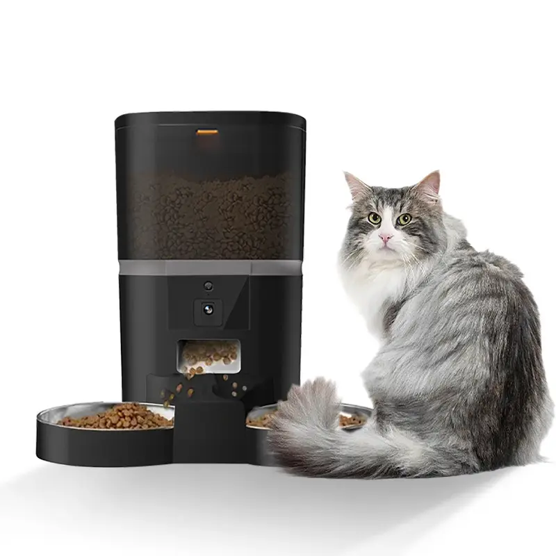 6 ליטר מאכיל מזון לחתולים מאכיל חיות מחמד אוטומטי חכם לכלב עם מצלמת wifi מזין אוטומטי לכלב