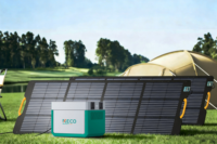 Générateur solaire portable MECO 300W 1kWh, station d'alimentation à batterie LiFePO4 pour le camping, les camping-cars et la sauvegarde à domicile