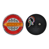 Feu arrière LED rond pour remorque, réflecteur, stop, frein, clignotant 12V-24V, camion, bateau, caravane, fourgonnette