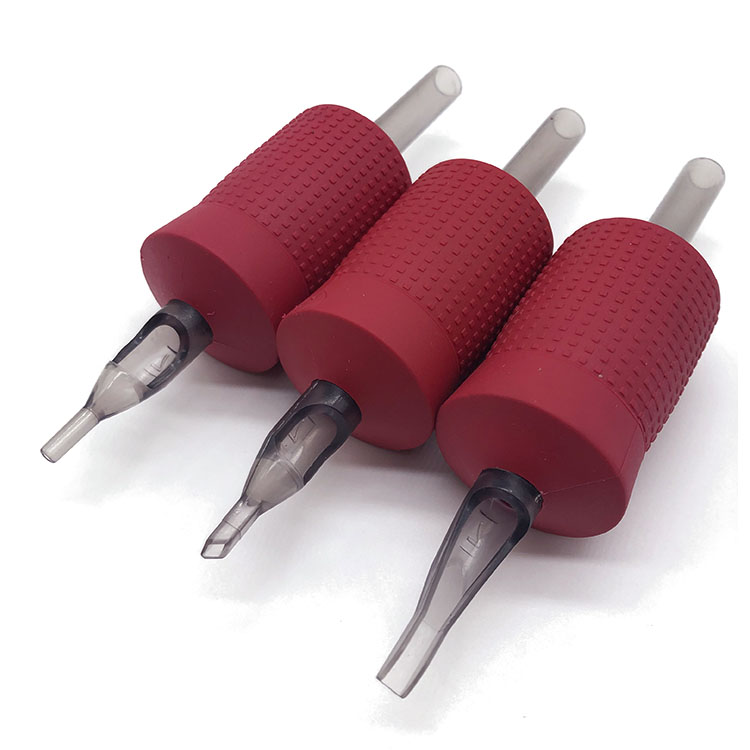 Татуировка оборудование пластик Силиконовый Красный Регулируемый Картридж татуировки одноразовые сцепление