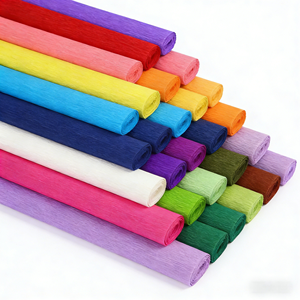 Papier crépon coloré épaissi 50cm*250cm, motif floral personnalisé, pliage manuel DIY, œillets et roses faits à la main, papier <span class=keywords><strong>d</strong></span>écoratif pour loisirs créatifs - Product Image 1