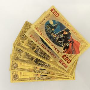 Banconota Commemorativa a Tema Cinematografico <span class=keywords><strong>Harry</strong></span> <span class=keywords><strong>Potter</strong></span> in Foglia d'Oro - Collezione Regalo - Product Image 6
