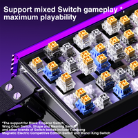 Clavier de jeu filaire AULA HERO 68HE à interrupteurs magnétiques mécaniques, RGB, remplaçable à chaud, déclenchement rapide, retour 8K, pour joueurs d'e-sport