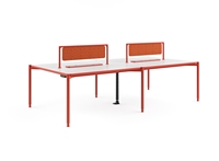 Poste de travail modulaire avec cloison de bureau en métal moderne, table d'ordinateur