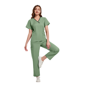 À la mode femmes gommages Uniforme De Enfermera <span class=keywords><strong>garde</strong></span> de sécurité uniformes chirurgical médical T-shirt en gros travail uniforme vêtements - Product Image 5