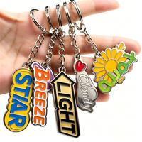 Porte-clés en métal personnalisés avec logo, nom et texte émaillé – Cadeaux promotionnels d'entreprise en gros