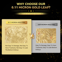 Feuilles d'or véritable 24 carats de haute qualité, les plus vendues, pour la décoration et les soins de beauté