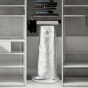 Bottes montantes compensées en PU argenté, nouvelle mode 2023, avec semelle intérieure légère en EVA, collection été, vente chaude - Product Image 2