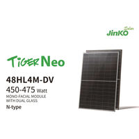 Jinko 48HL4M-DB 450-475Watt Tiger Neo N tipe 450 455 460 465 470 Watt Panel surya kaca ganda wajah Mono tersedia