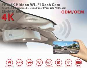 Dash Cam per <span class=keywords><strong>Mercedes</strong></span>-Benz EQA, GLA, Classe B 2024-2026, Doppia Lente 4K, Dash Cam Nascosta con G-Sensor e Connettività Wi-Fi tramite App - Product Image 5