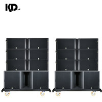 Sistema de Sonido Line Array Pasivo de 8 Piezas con Altavoces Duales de 12 Pulgadas y Subwoofers Profesionales de Neodimio de 18 Pulgadas KD-28