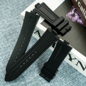 Correas de reloj para hombre de 8mm, correa de reloj de goma FKM para pulsera <span class=keywords><strong>Vacheron</strong></span> <span class=keywords><strong>Constantin</strong></span> P47040 47450 49150 - Product Image 5