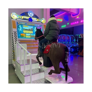 <span class=keywords><strong>Parque</strong></span> de atracciones carnaval eléctrico que funciona con monedas deporte dorado caballo real Arcade simulador <span class=keywords><strong>oeste</strong></span> vaquero máquina de juego de carreras de caballos - Product Image 4
