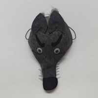 Lindos Gorros de Terciopelo con Diseño de Animales de Dibujos Animados para Niños - Gorro de Disfraz para Representaciones Escolares, Halloween y Fiestas de Cumpleaños