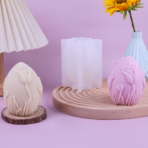 Molde de Silicona para Chocolate, Decoración de Pascua, Huevo, Flor, Rosa, Vela, Jabón Hecho <span class=keywords><strong>a</strong></span> Mano - Product Image 3