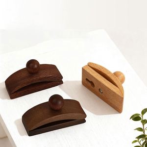 Wholesale Beech <b>Wood</b> Wall Mount Clamp <b>Hook</b> Wooden <b>Coat</b> Clip for Home Decor - Product Image 4