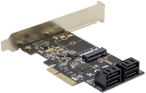 Carte d'extension Fervit PCIe X4 JMB585 SATA&M.2 Key B SATA6Gbps - Product Image 5