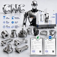 Service de tournage CNC sur mesure à 5 axes, pièces de tournage CNC de précision - usinage d'accessoires pour robots IA en acier inoxydable