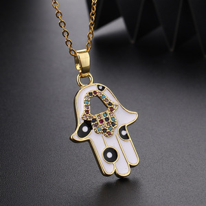 Colección de Collares Bohemios de Cobre con Ojo de Fátima y Ojo Turco, Bañados en Oro de 18K - Product Image 6