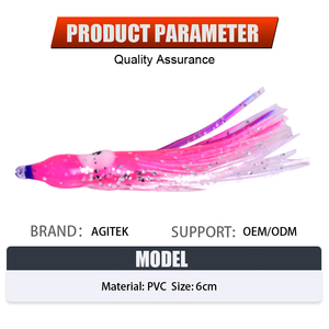 Échantillon <span class=keywords><strong>gratuit</strong></span> 6 pièces/sac 12cm Jupes <span class=keywords><strong>de</strong></span> calmar entièrement luminescentes Leurre pour marlin, thon, mahi-mahi, gros gibier, pêche en eau salée, leurre <span class=keywords><strong>de</strong></span> traîne - Product Image 4