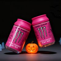 Pots de canette de soda en plastique durable de style Halloween de 100ml pour l'emballage de collations-Gâteau Gelée Bonbons Nourriture pour bébé