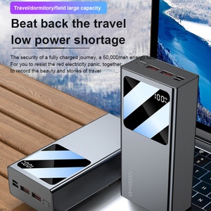 Batterie externe haute capacité 50000mAh à charge rapide, logo personnalisé, chargeur portable, écran LED, PowerBank USB - Product Image 3