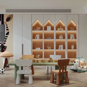 Ensemble table et chaises rondes en contreplaqué au design moderne pour enfants, avec fonction amovible, idéal pour l'école, le supermarché et le salon <span class=keywords><strong>Zdh</strong></span> RH8219 - Product Image 6