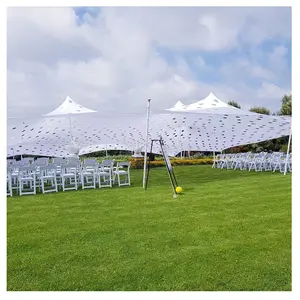 100 Pax轻松设置自由风格的洞莱卡拉伸帐篷婚礼活动