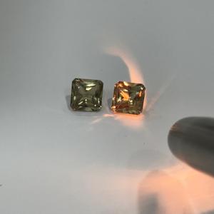 Corte preciso Cambio de color Piedra Natural Zultanita Octágono Corte Par Suelto Turco Diáspora Producto a granel hecho a mano - Product Image 3