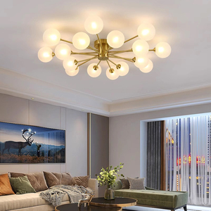 Nordic <strong>Ceiling</strong> Light Living Room Dining Room Bedroom Modern Scandinavian Creative Iron 6 Heads <strong>Ceiling</strong> <strong>Lamp</strong> - Product Image 5