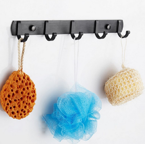 Черная алюминиевая вешалка на крючок для одежды для ванной комнаты 5 дюймов - Product Image 3