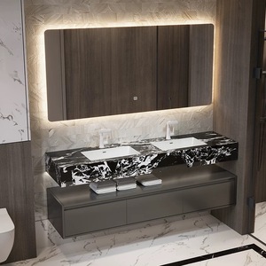 Hotel Luxury Rock Slab Gabinetes <span class=keywords><strong>de</strong></span> <span class=keywords><strong>baño</strong></span> <span class=keywords><strong>Lavabo</strong></span> Conjunto <span class=keywords><strong>de</strong></span> gabinete <span class=keywords><strong>Muebles</strong></span> <span class=keywords><strong>de</strong></span> tocador <span class=keywords><strong>de</strong></span> <span class=keywords><strong>baño</strong></span> - Product Image 2
