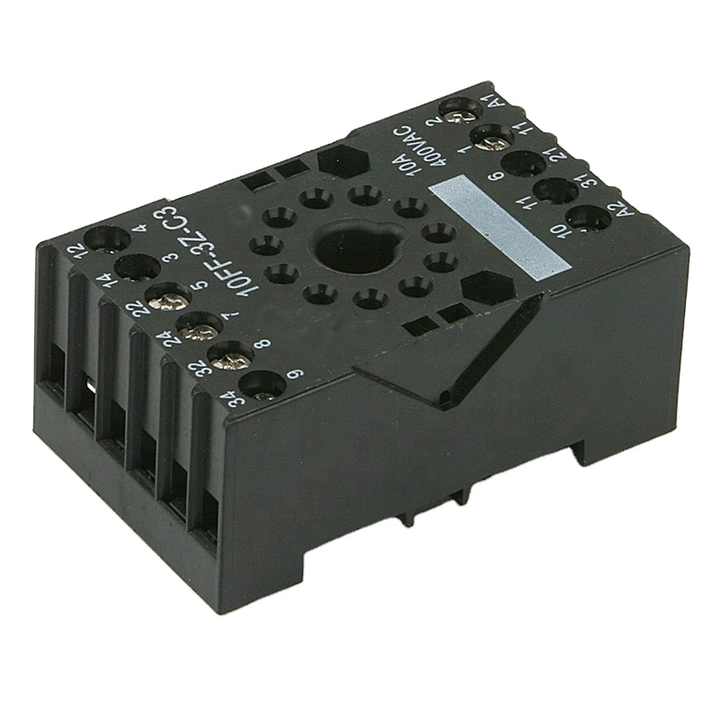 11 Pins Circular Base Electrical Automotive Relay Socket PF-113BE