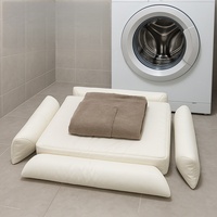 Coussin pour animaux de compagnie, lit de luxe pour chien, lit de luxe pour chien et chat, coussin en peluche écologique avec housse antidérapante durable, utilisable en toutes saisons