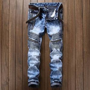 Jeans en denim décontractés pour hommes, <span class=keywords><strong>taille</strong></span> moyenne, coupe droite, ample, extensible, fin, été 2021, grande <span class=keywords><strong>taille</strong></span>, <span class=keywords><strong>pantalon</strong></span> en jean pour hommes / jeans pour hommes - Product Image 3