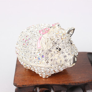 <span class=keywords><strong>Oeuf</strong></span> <span class=keywords><strong>de</strong></span> <span class=keywords><strong>Fabergé</strong></span> <span class=keywords><strong>de</strong></span> style vintage peint à la main personnalisé avec émail riche et strass étincelants Boîte à bagues Boîte à bijoux - Product Image 5