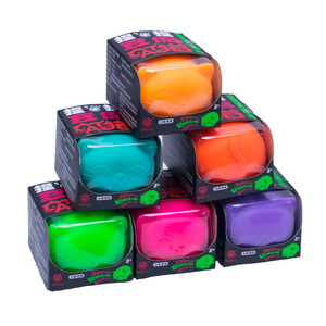 Nuevo lindo gato de tofu de dibujos animados juguete para apretar para niños elástico sensorial alivio del estrés broma novedad vendedor ambulante juguete - Product Image 5