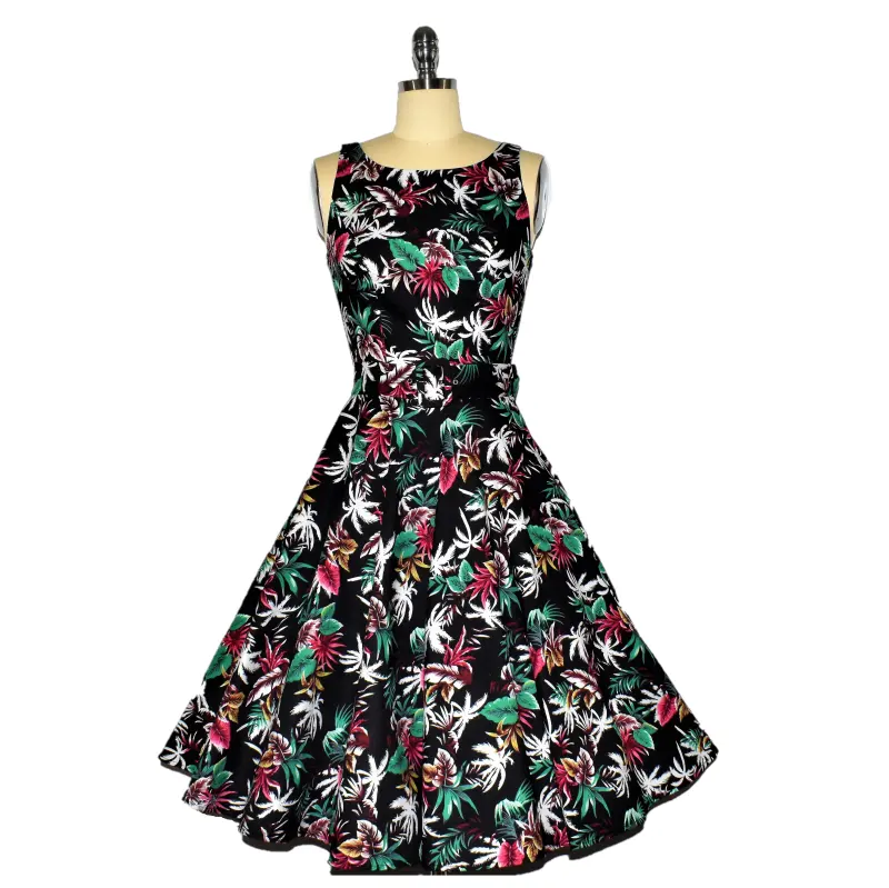 Custom Kleine Moq Fashion Jurken Vrouwen Dameskleding Vintage Kleding Merk Pinup Jurk Groothandel Vintage Kleding Groothandel