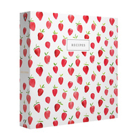 Buku Menu kustom resep kualitas tinggi dengan pelindung lembar kartu Set Binder buku masak daun longgar dengan pembagi