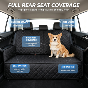 Waterproof Dog Car Seat Cover Heavy Duty Back Seat Dog Cover Dog Seat <b>Protector</b> for Car Pet Back Seat Cushion Fit Dogs Travel - Product Image 5