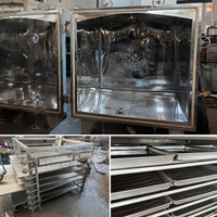 Four de séchage industriel sous vide carré, sécheur statique basse température pour l'essence de poulet, les assaisonnements, les épices, les granulés et les poudres, Série FZG, Personnalisé
